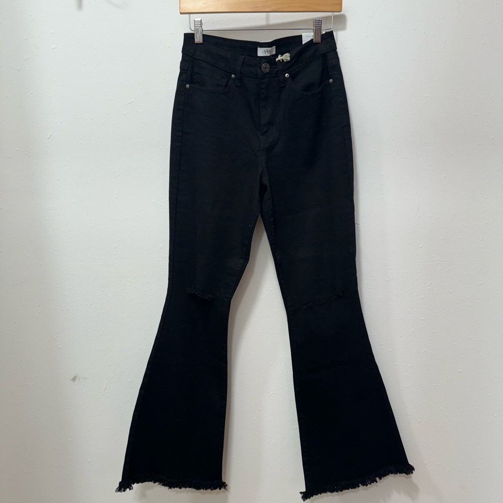 YMI Women's Black Flare Jeans